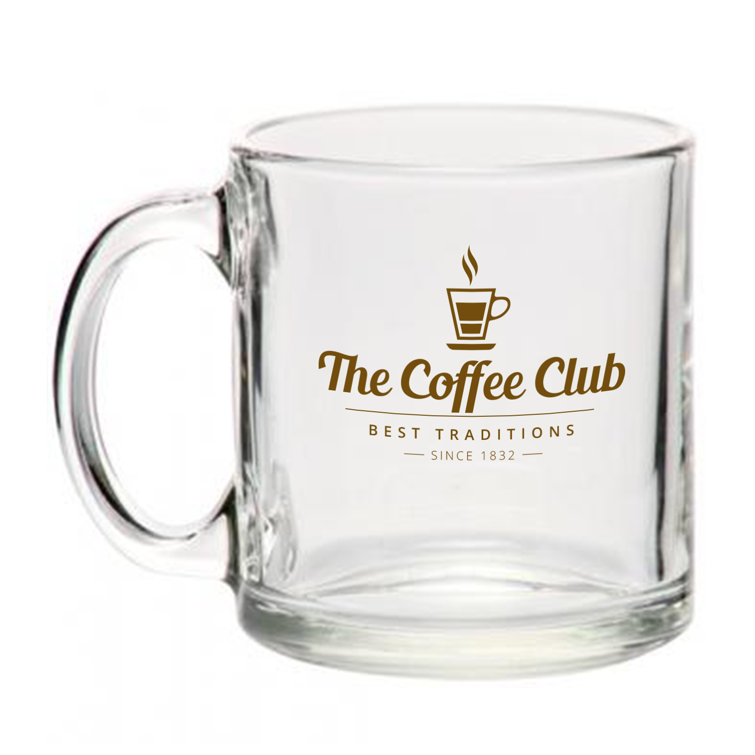 13 oz. Kona Glass Coffee Mug (1 Color Imprint) 6