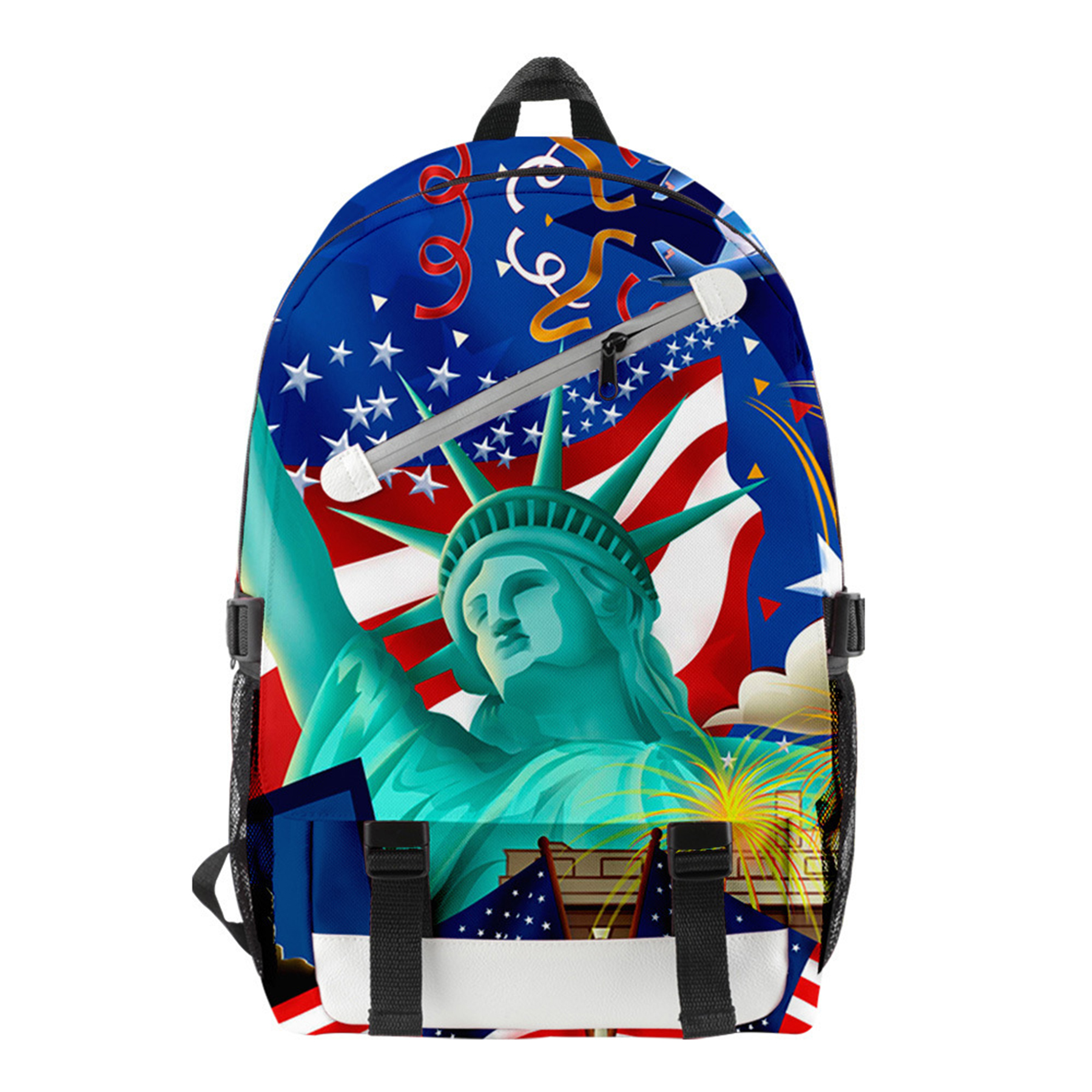 Statue Of Liberty Patriotic School Bookbag 3