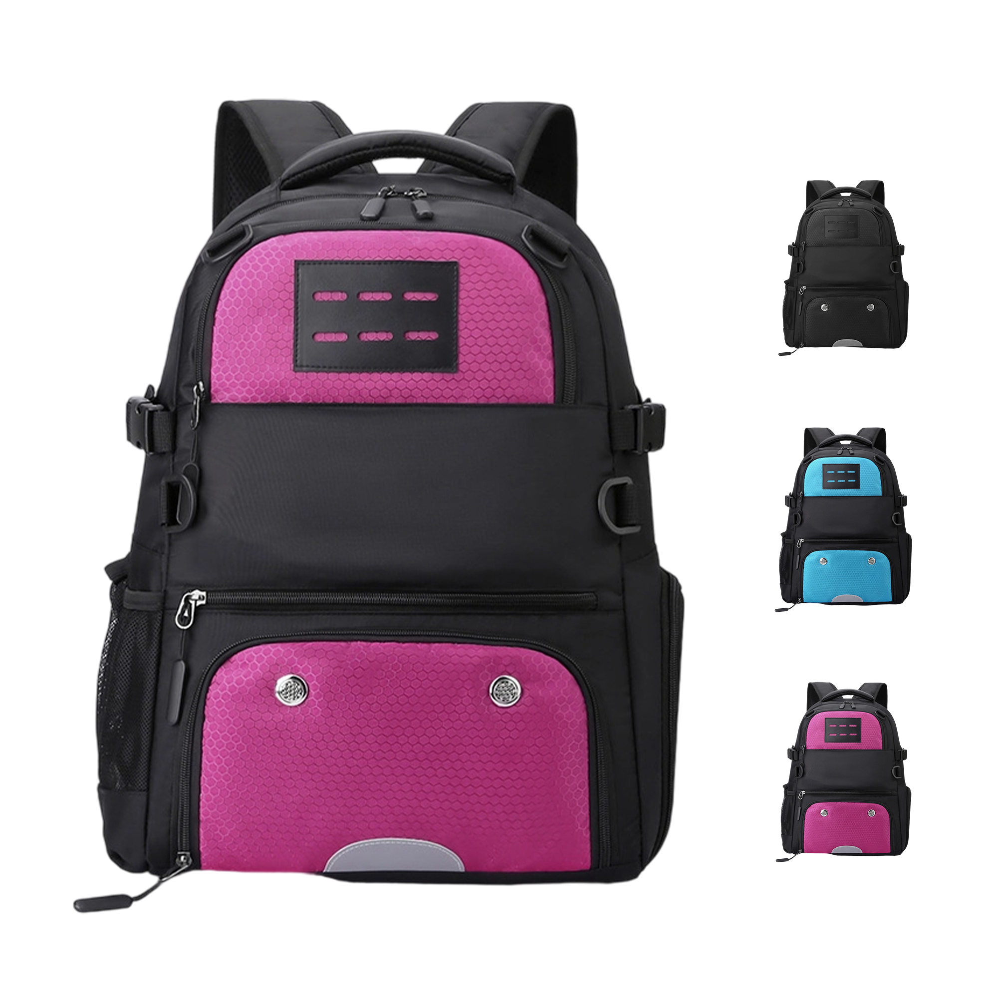 Oxford Sports Backpack With Mesh Ball Holder 11.75" x 19.25" x 7.88" 5