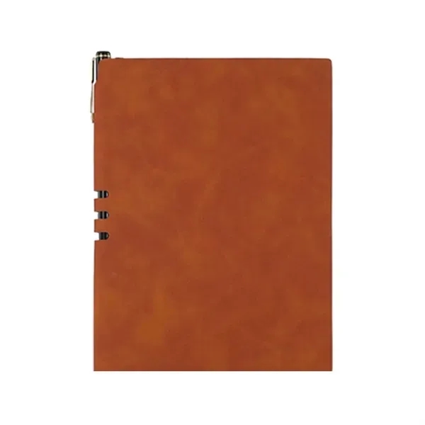 A5 Faux Leather Notebook and Metal Pen Set 3