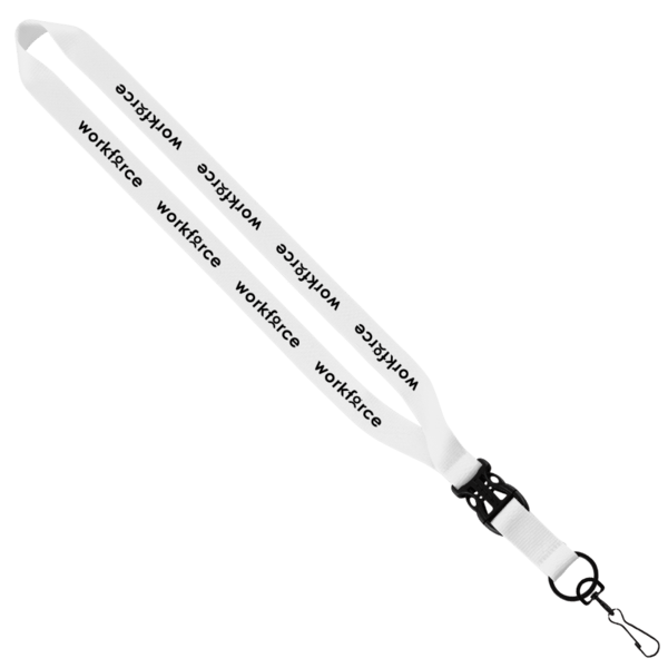 3/4" Polyester Lanyard with Slide Buckle Release & Swivel Snap Hook 9