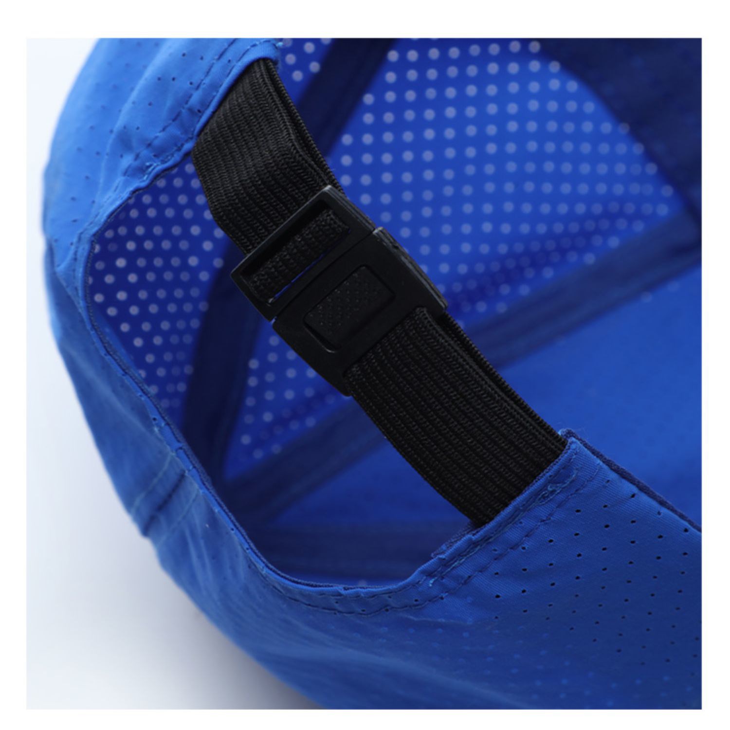 Quick Dry Polyester Structured 6 Panel Cap w/ Plastic Buckle 5