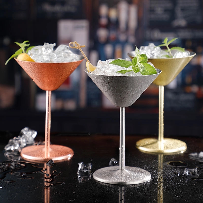 Custom 7 oz Stainless Steel Margarita Glasses 7