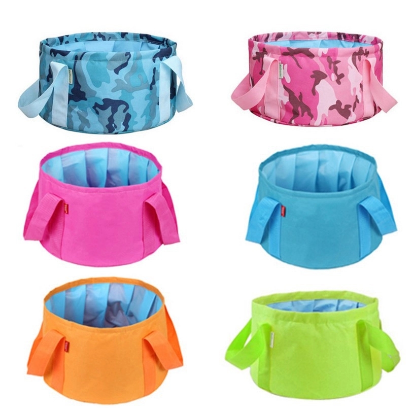 Outdoor Collapsible Bucket with Carring Pouch 6