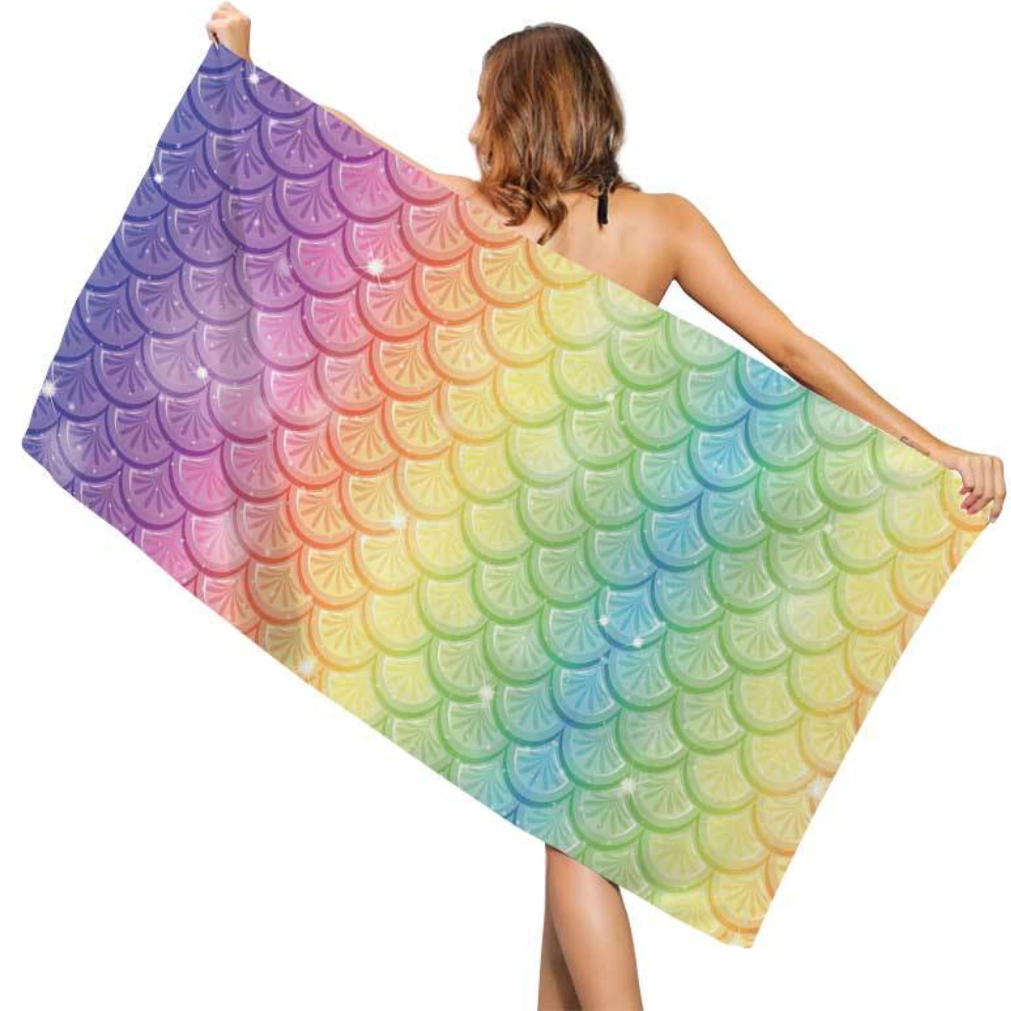 30" x 59" Full Color Microfiber Terry Beach Towel 8