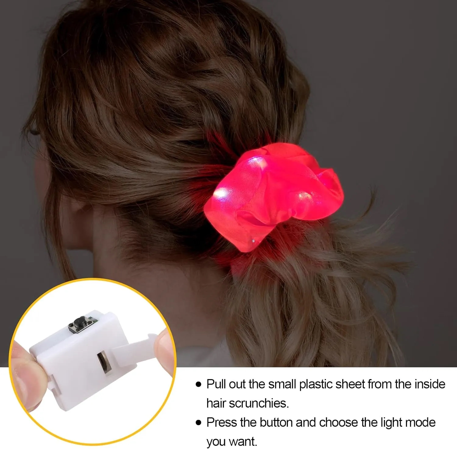 Light Up Satin Scrunchies 5