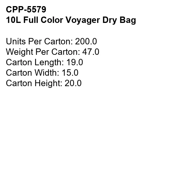 10 L Full Color Voyager Dry Bag 3