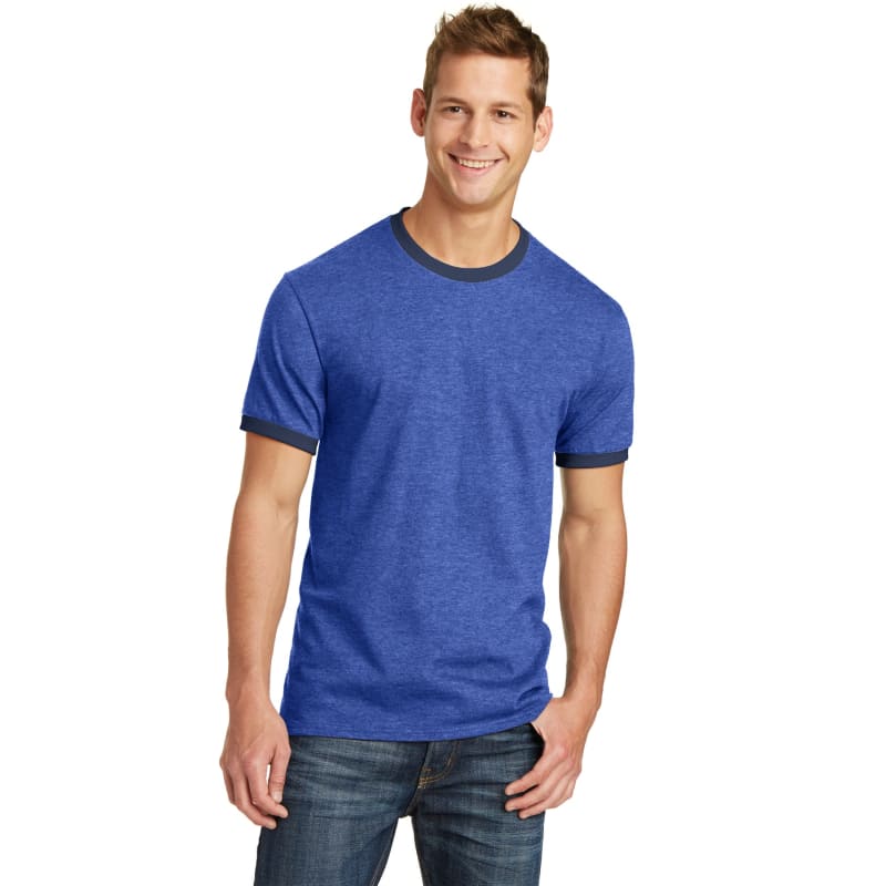 Port & Company Core Cotton Ringer Tee. 23