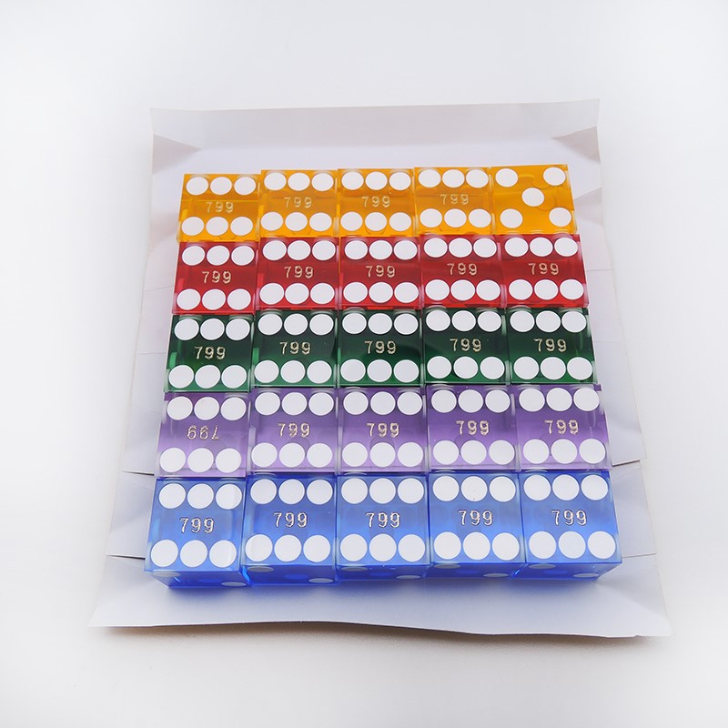 Acrylic Right Angle Roll Dice 6