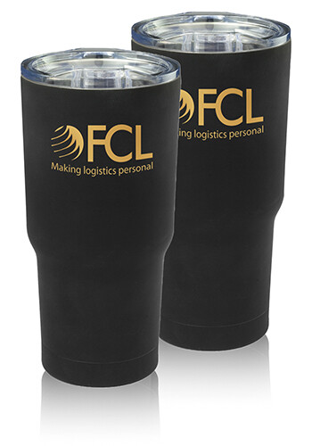 17 oz. Rubberized Stainless Steel Travel Mugs