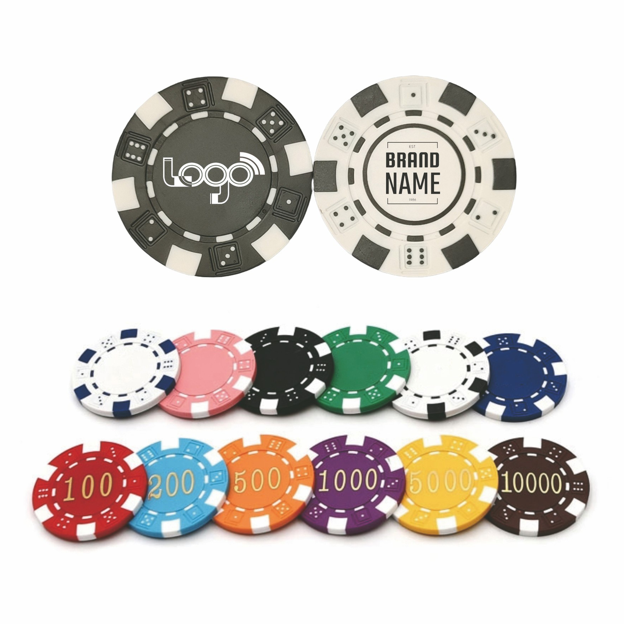 Dice Style ABS Poker Chip 4