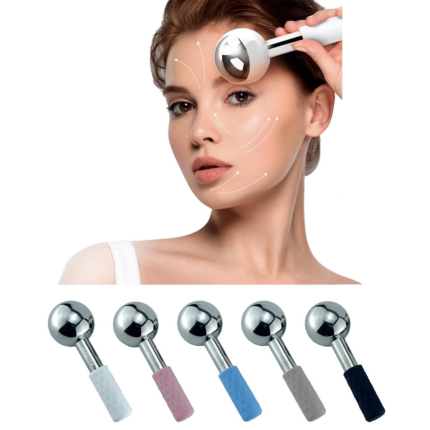 Stainless steel ice wave beauty ball