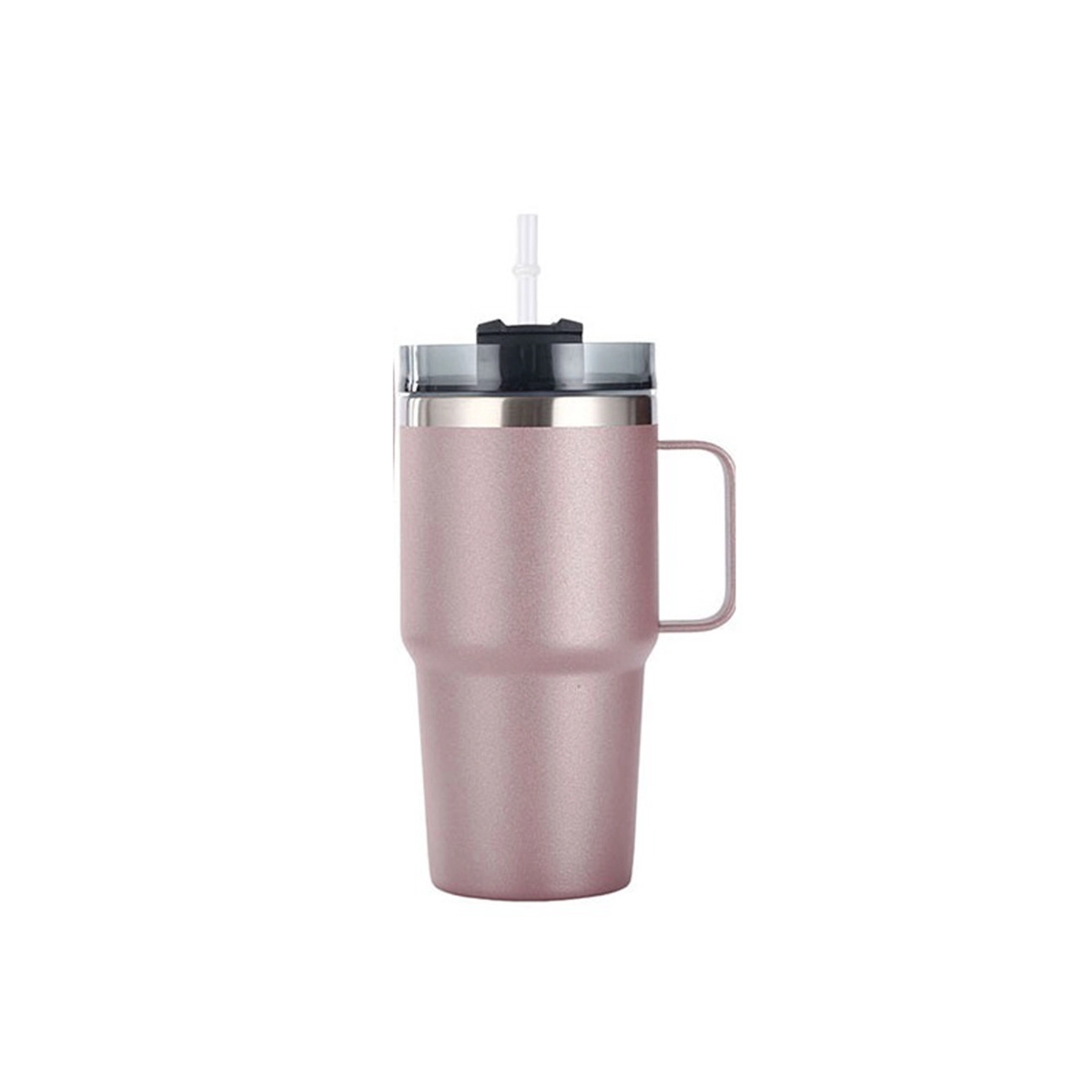 20 Oz. Double Wall Vacuum Mug with Handle & Straw 8
