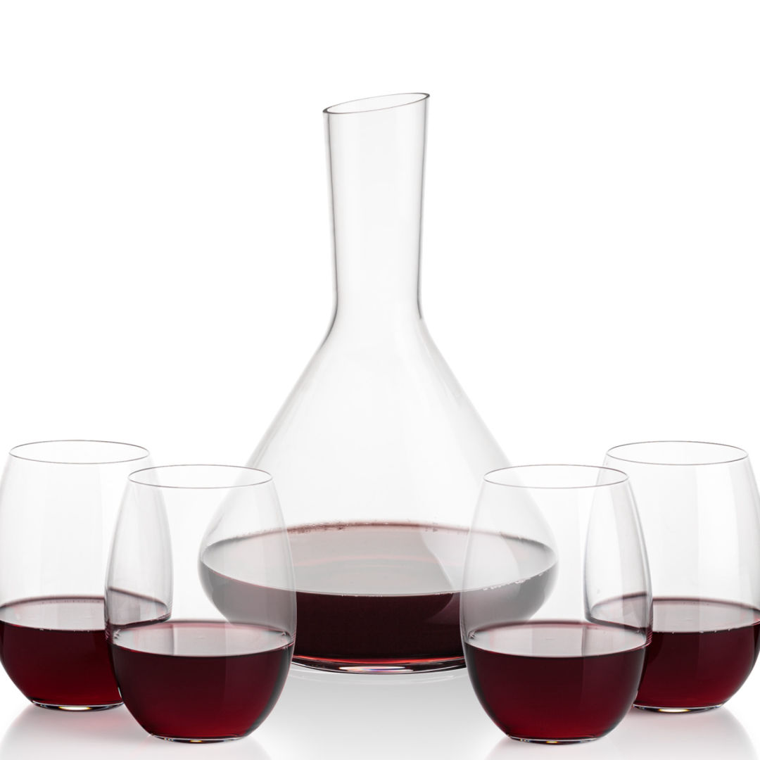 Terrassa Carafe & Carlita Stemless Wine 6
