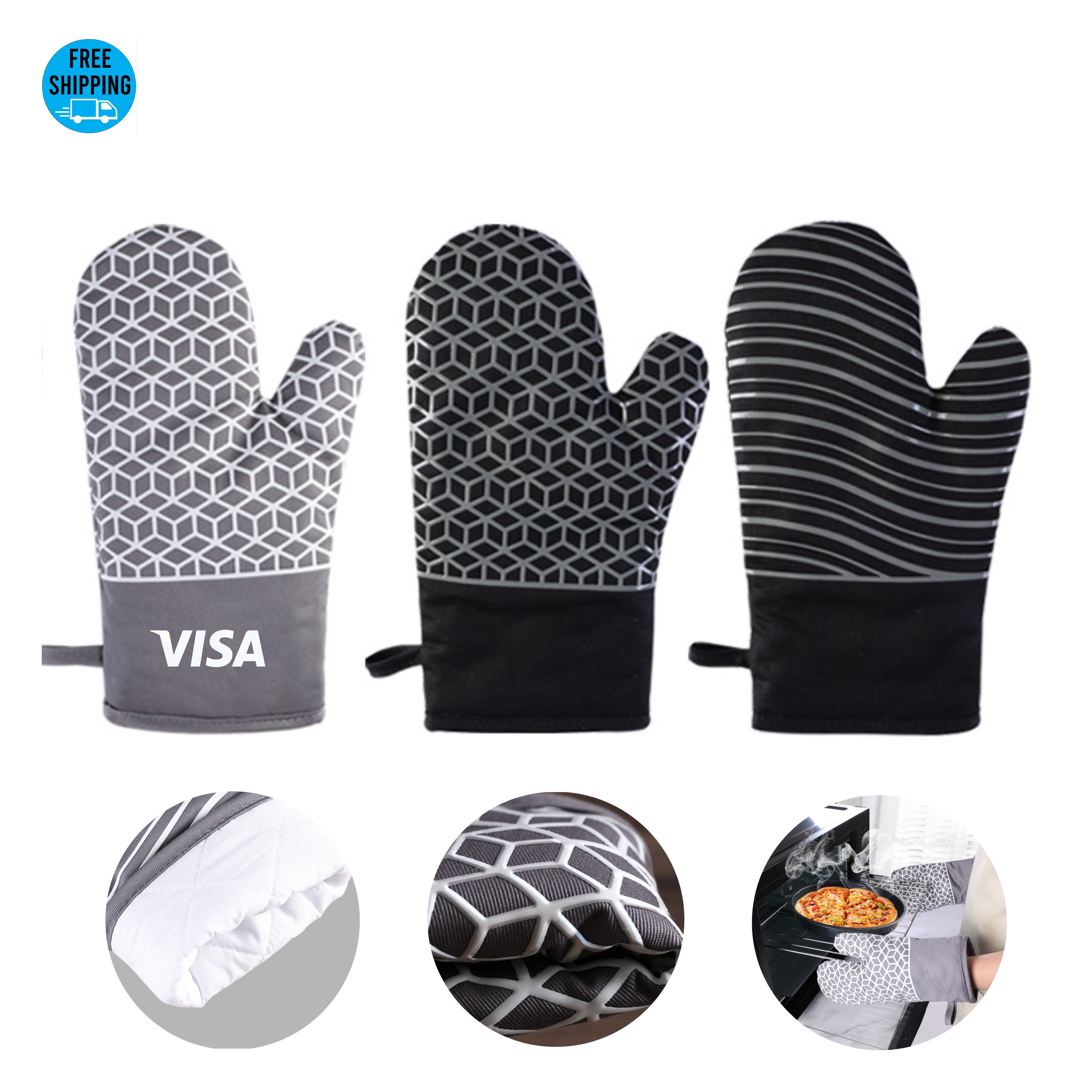 Anti-Slip Oven Mitt - OCEAN 9