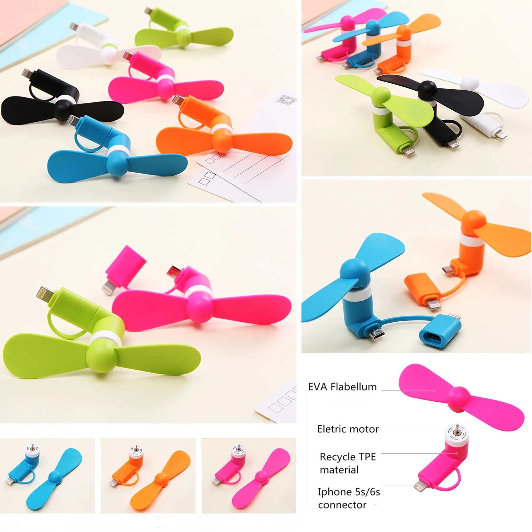 Portable USB Cellphone Fan 3