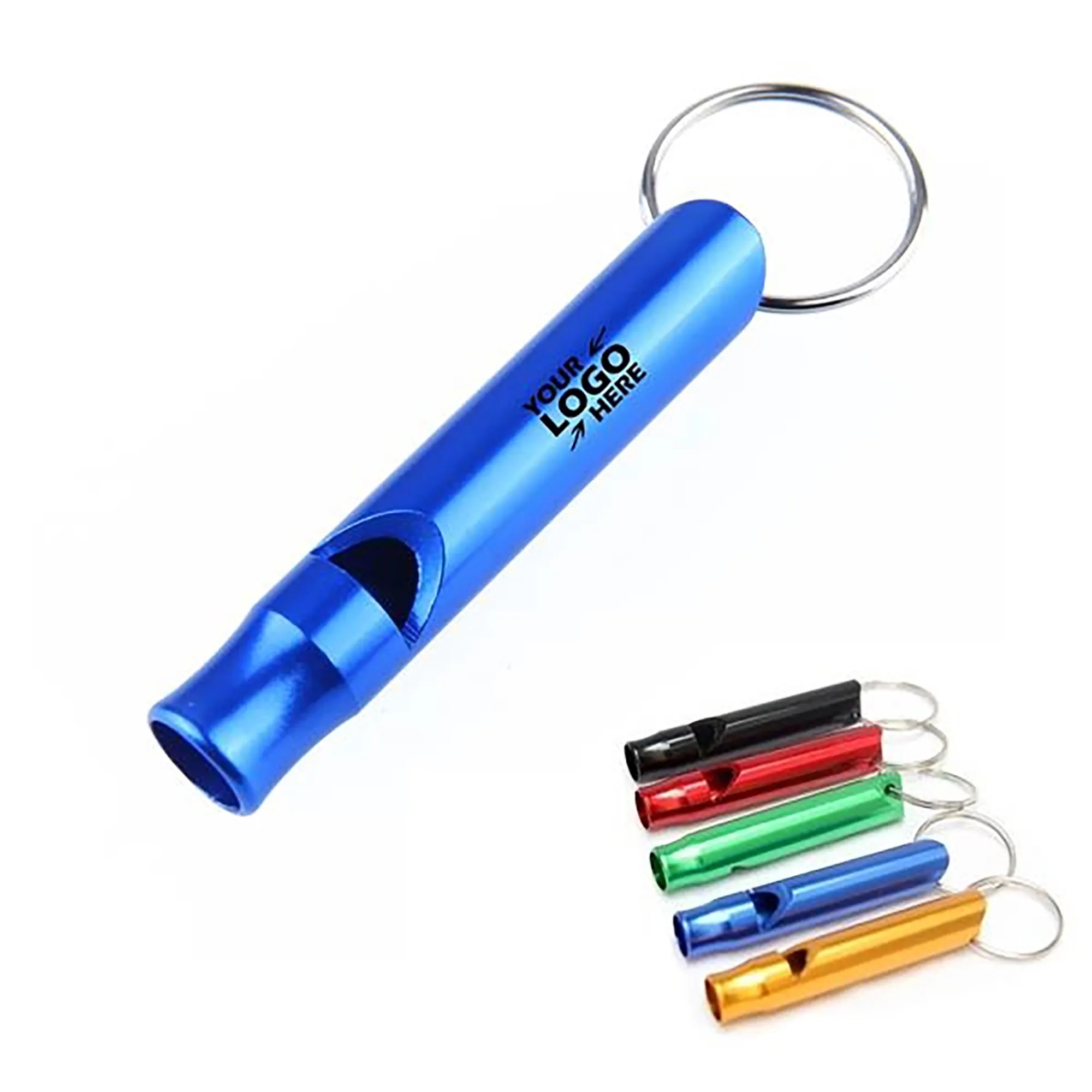 Promotional Metal Whistle Keychain Rings 1