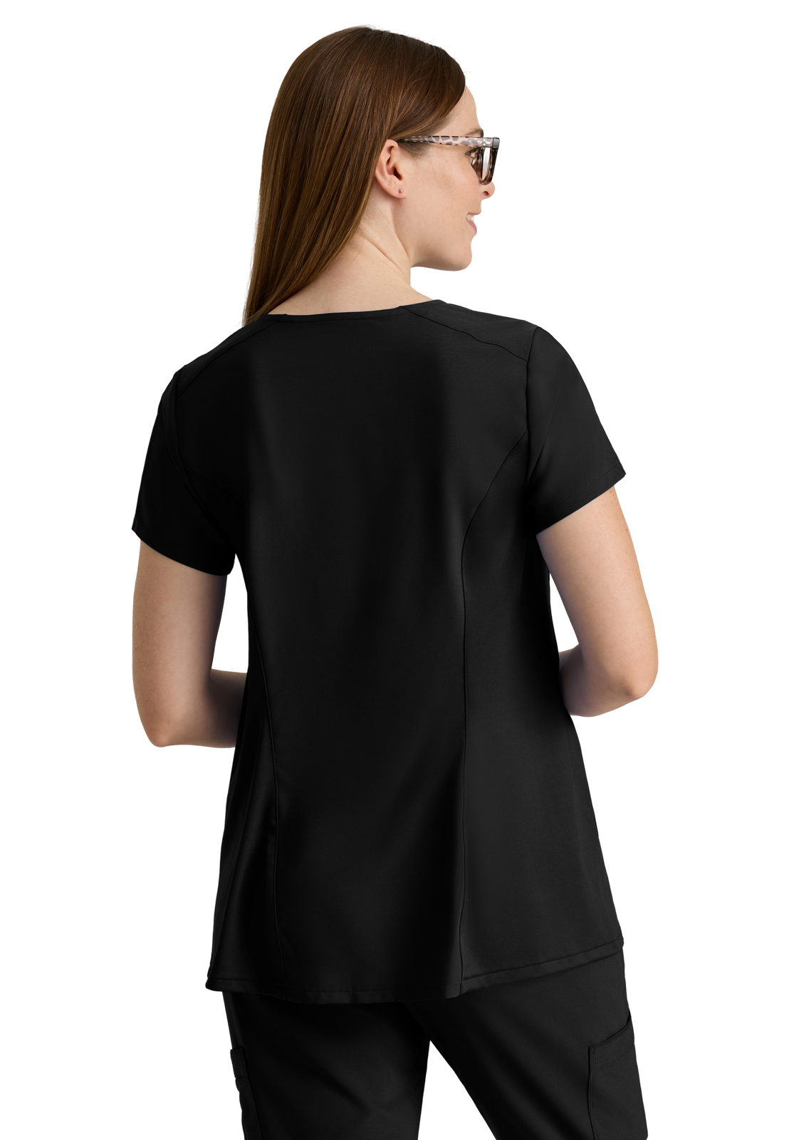 Grey's Anatomy Evolve Stretch - Women's Two-Pocket Promise Maternity Scrub Top 18