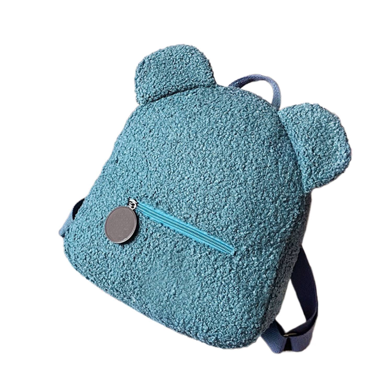 Compact Lightweight Adorable Plush Bear Backpack 5