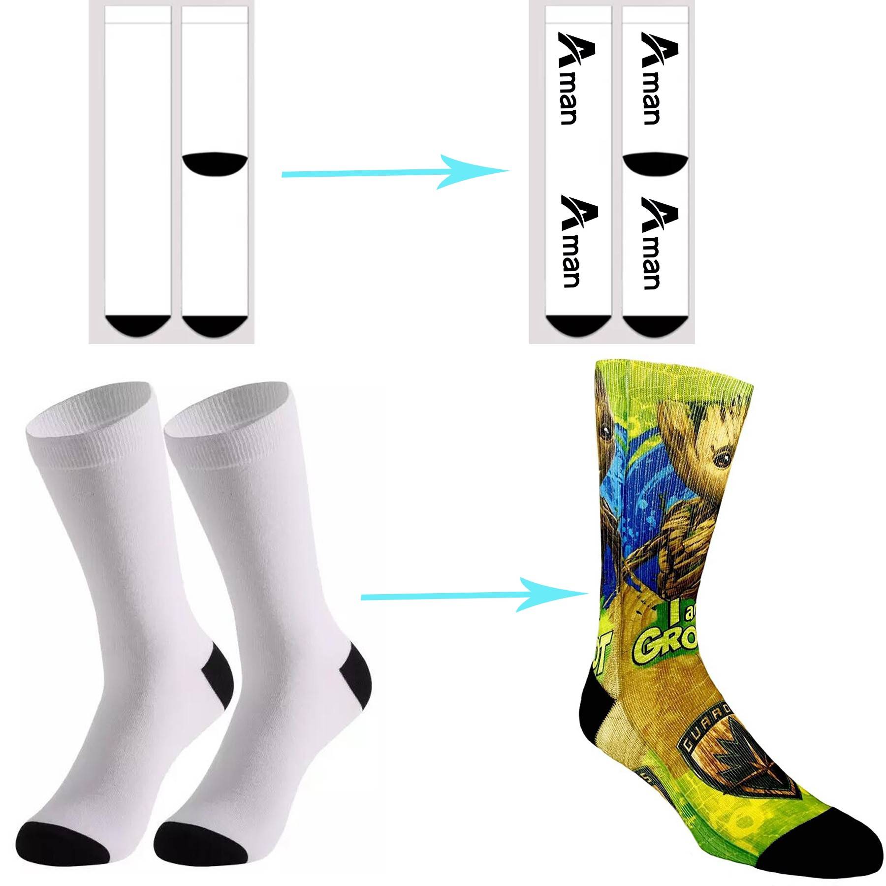 Sublimation Athletic Socks 1