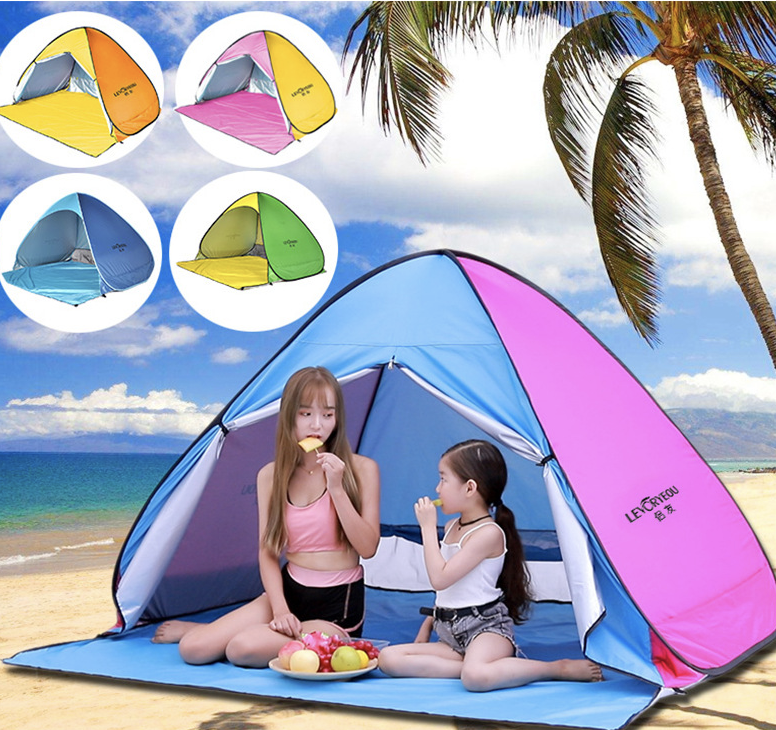 UV Protection Beach Tent With Silver Coating 5