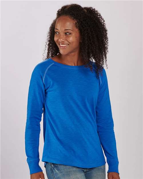 Women's Solid Preppy Patch Long Sleeve T-Shirt - BW3166 57