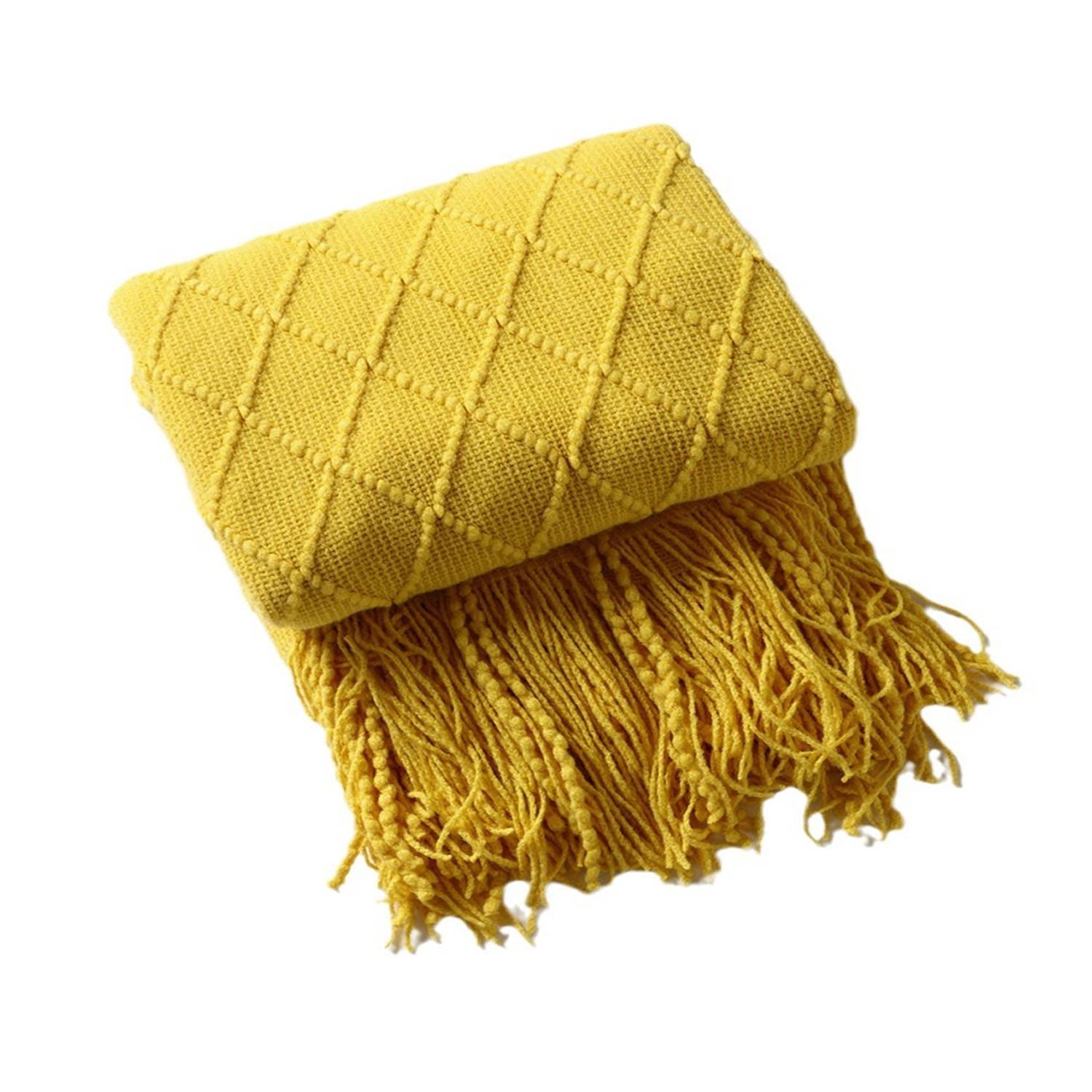 Fringed Thin Knit Blanket 2