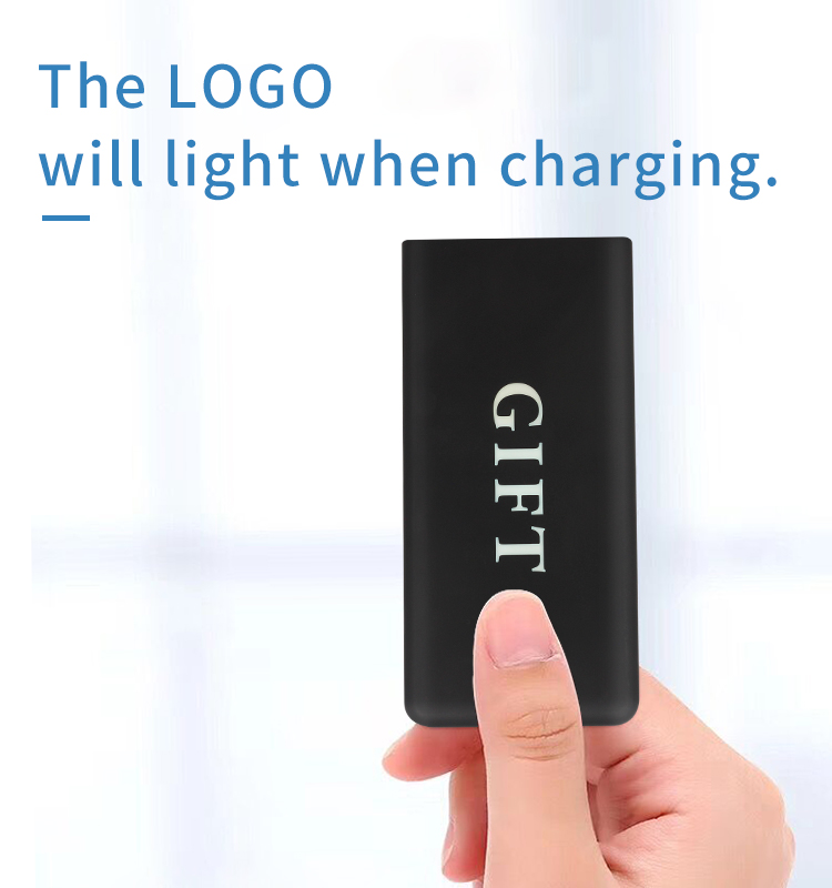 Slim Power Bank with Light up Logo 6