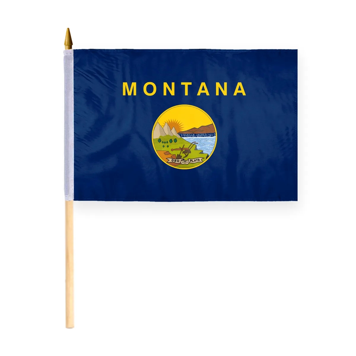 4"x6" & 12"x18'' Montana ePoly Printed Stick Flags 2