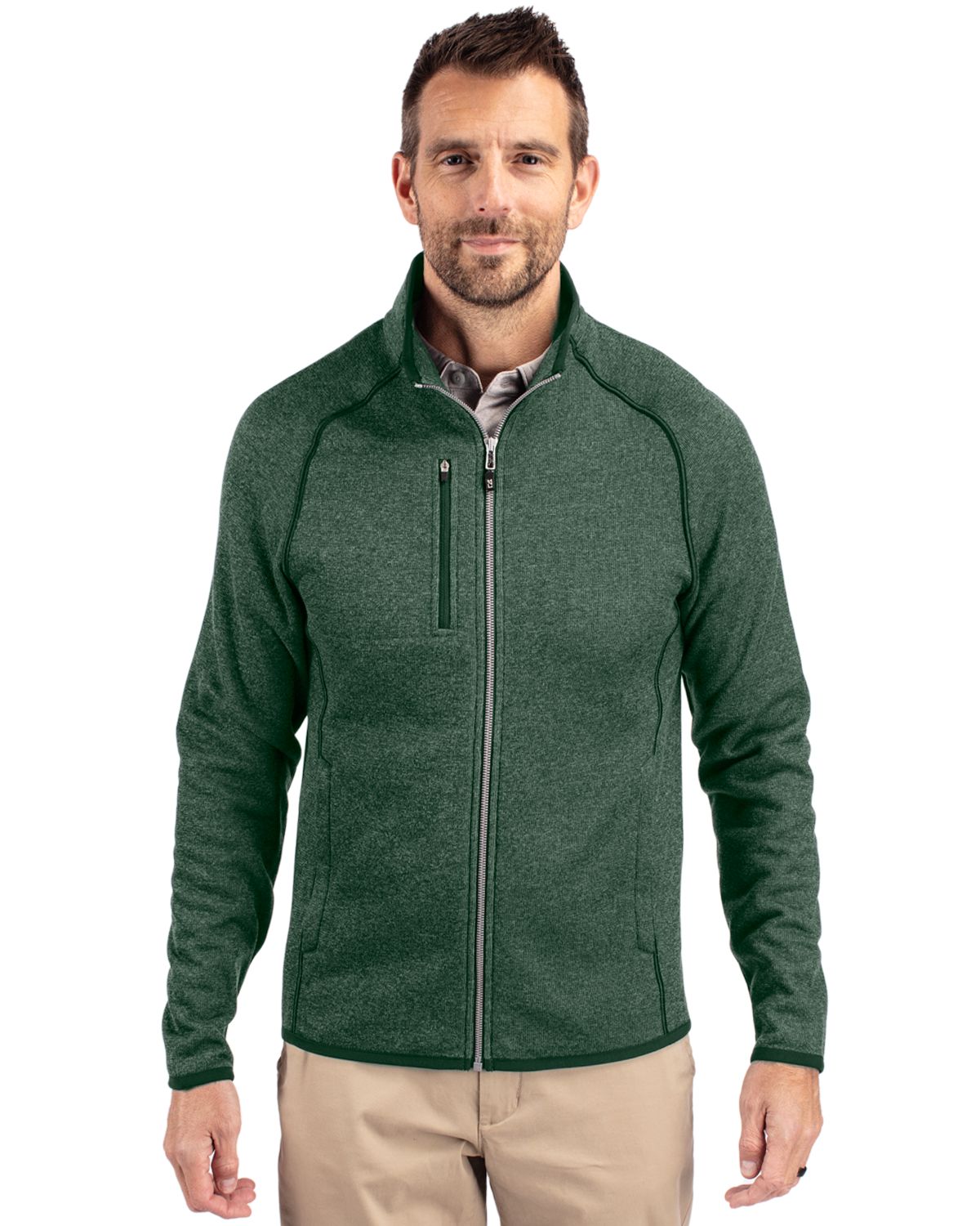 Cutter & Buck Mainsail Sweater-Knit Mens Full Zip Jacket 20