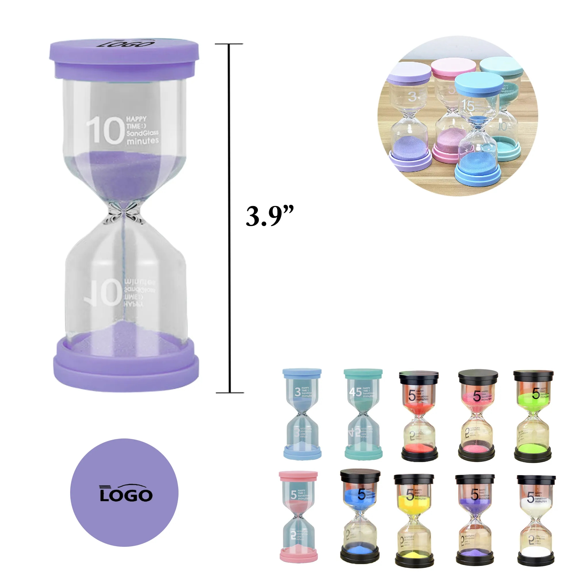 MOQ50 Creative Hourglass Timer Gift 2