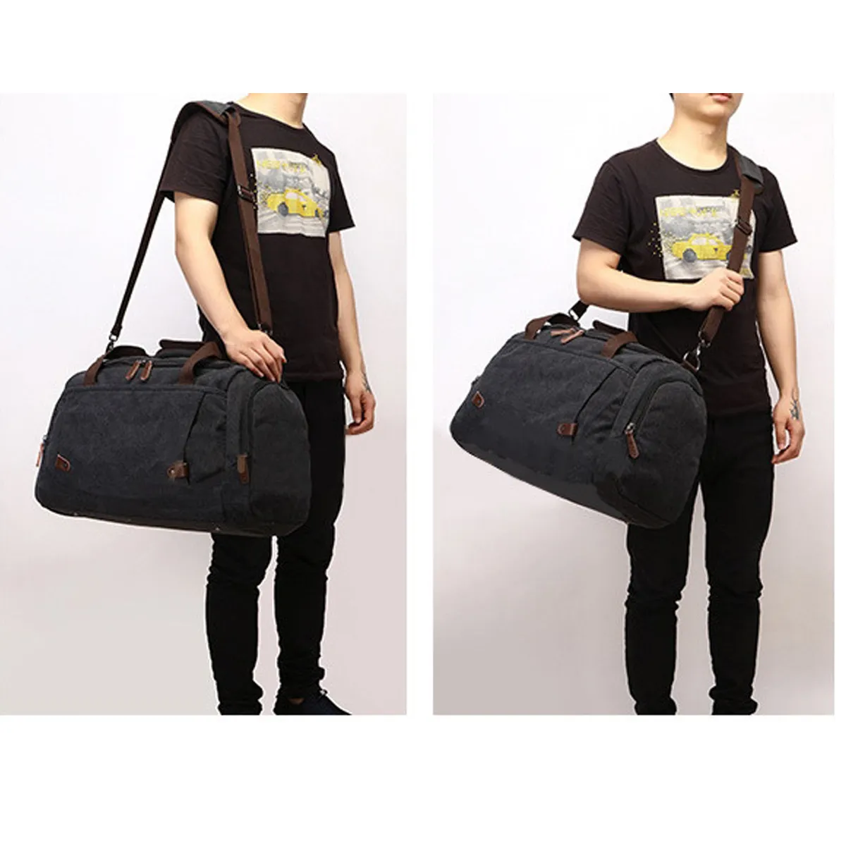 Overnight Compartment Duffel Weekend Travel Bags for Men 8