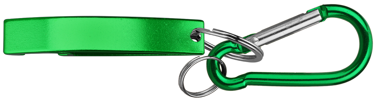 Jumbo size stylish eye shape bottle opener with split key ring & carabineer 3