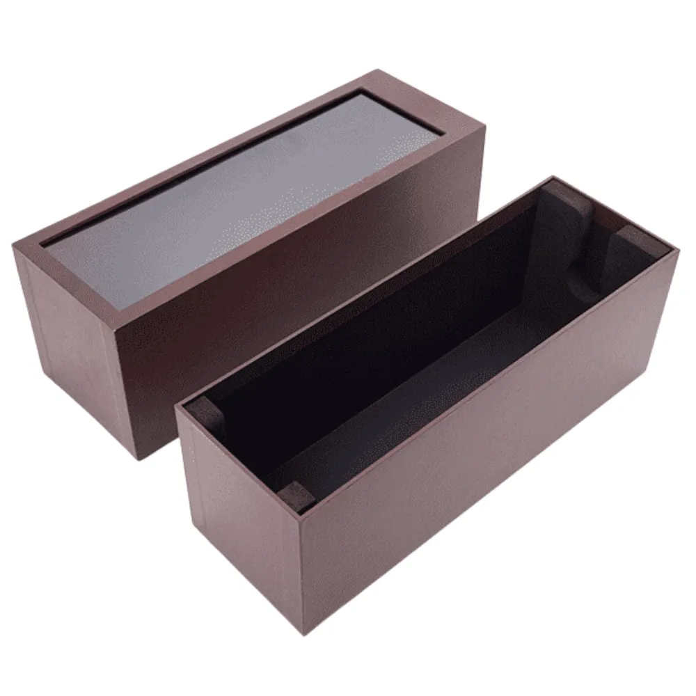 1-Bottle Whiskey Wine Gift Box with Window Cardboard 6