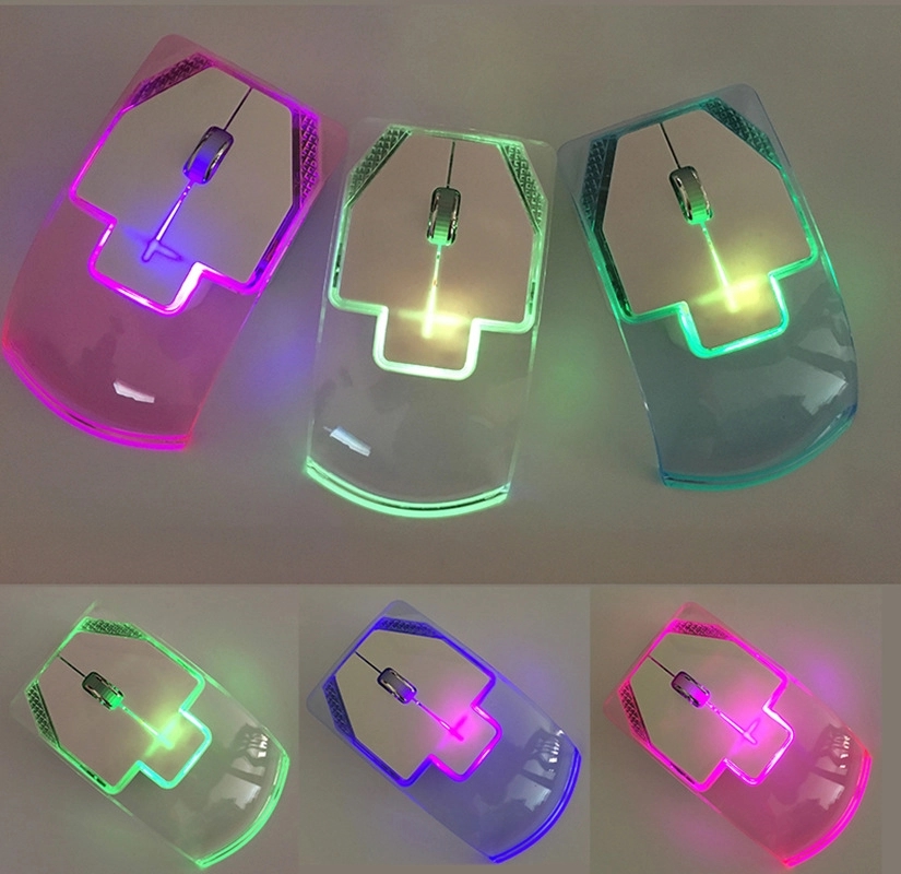 Transparent Flashing Wireless Mouse 1