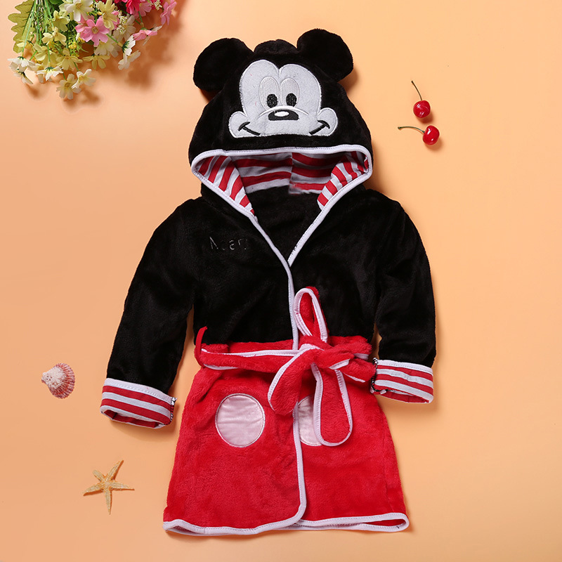 Baby Animal Bathrobe with Tie Closure 12