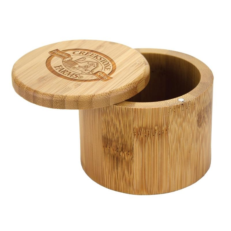 Round Bamboo Salt Box 5