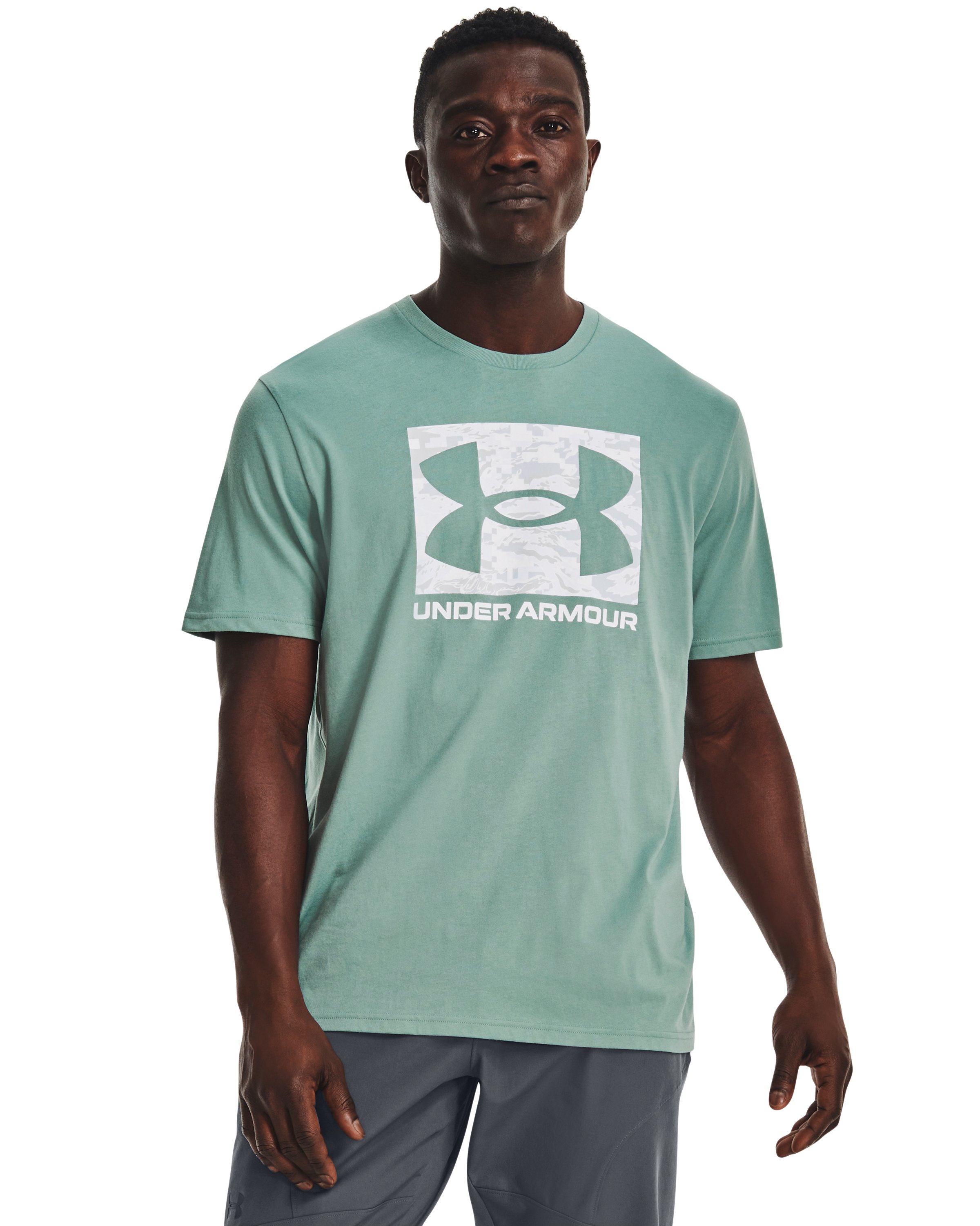 UA ABC Camo Boxed Logo Men's Short Sleeve 3