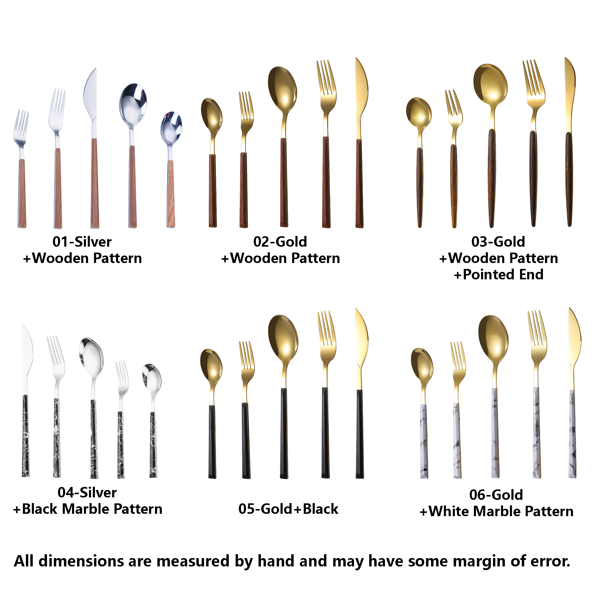 High-grade wood-effect stainless steel dinner fork, available in tableware sets 2