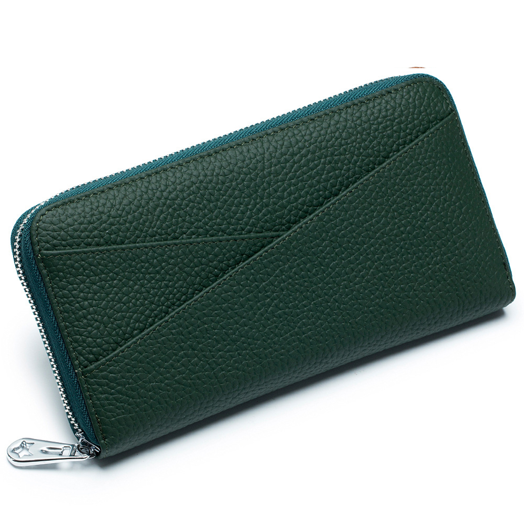 Genuine Leather Stylish accordion card pocket wallet 5