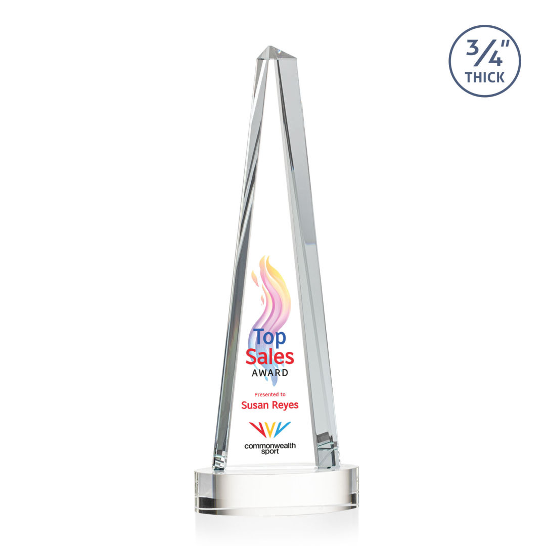 Majestic Tower VividPrint™ Award on Alberton Base - Clear 9
