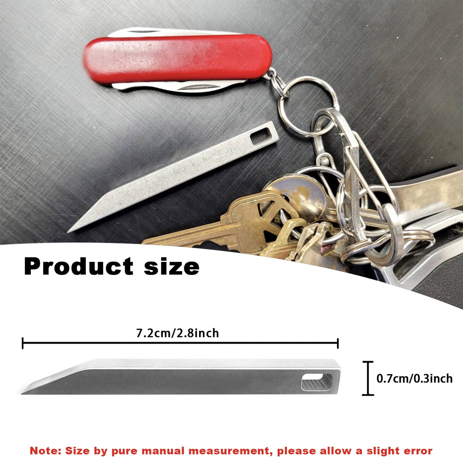 Heavy duty keychain portable pry bar 7