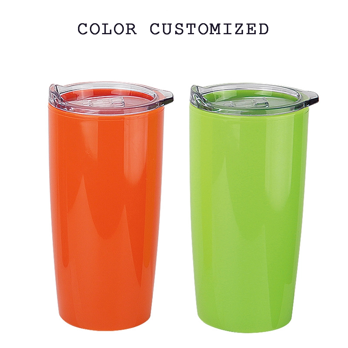 20 Oz Plastic Double Wall Insulated Tumbler 2