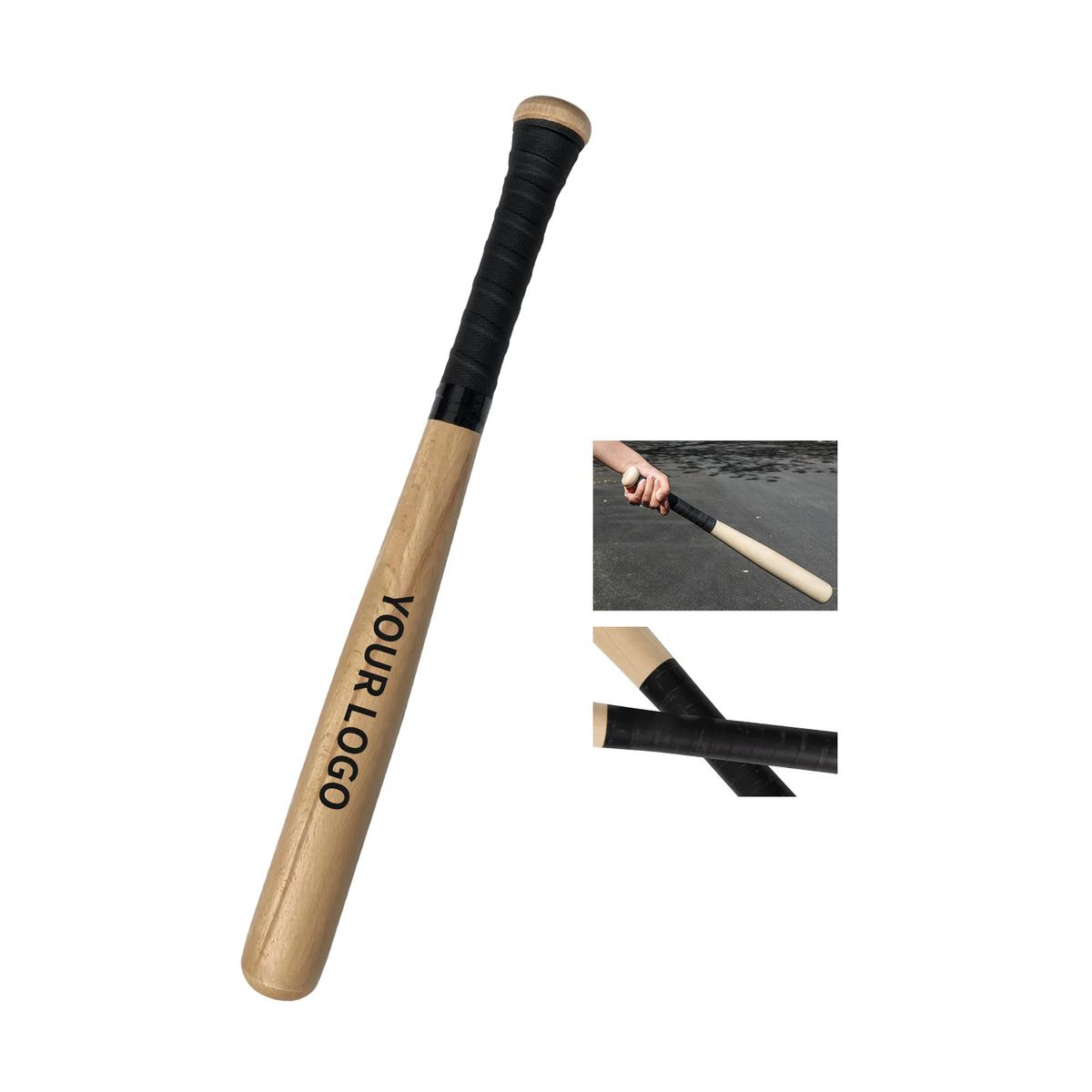 Wood Baseball Bat with Comfortable Grip and 29 Inch Size 4