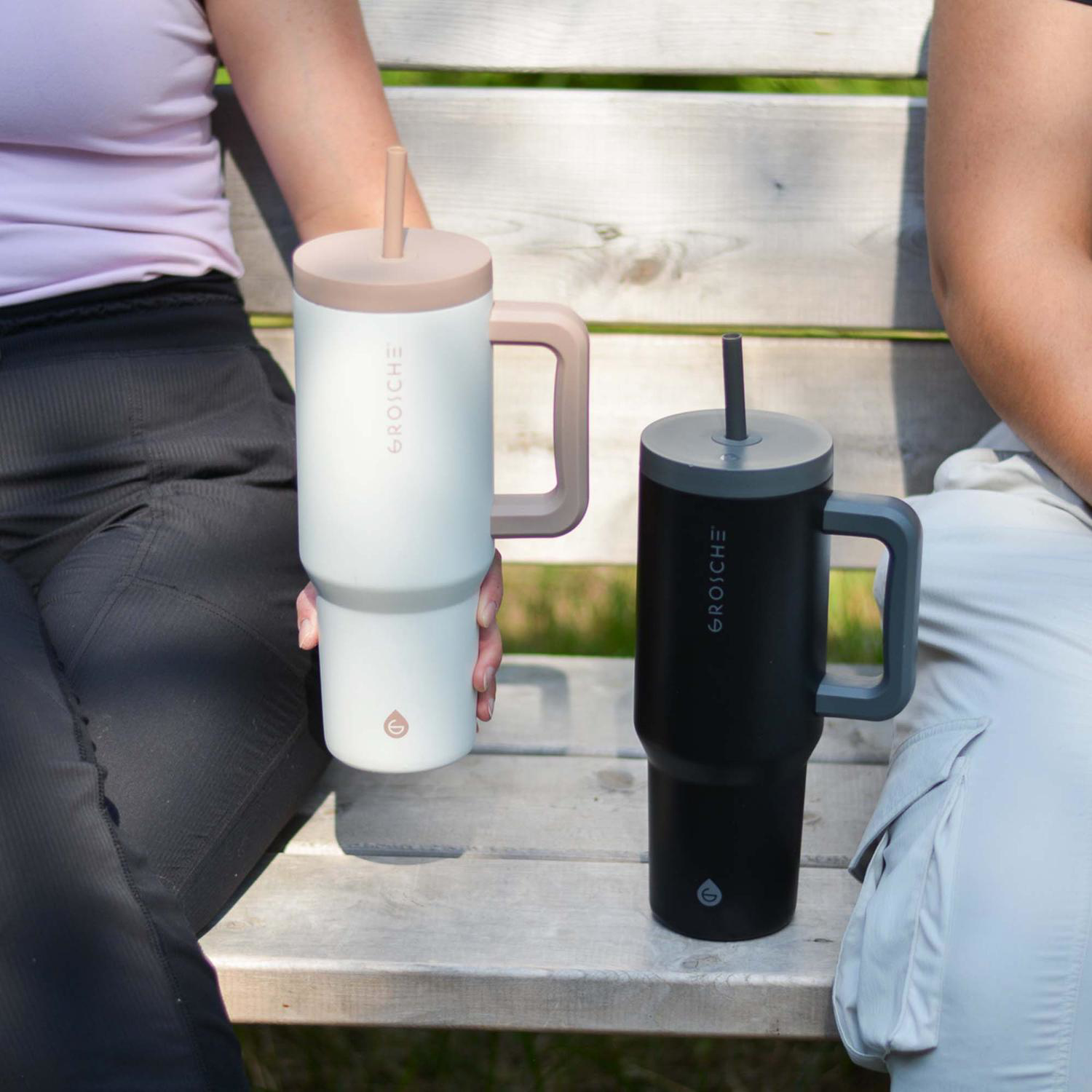 40 oz. GROSCHE® ASPEN Stainless Steel Insulated Straw Tumbler 7