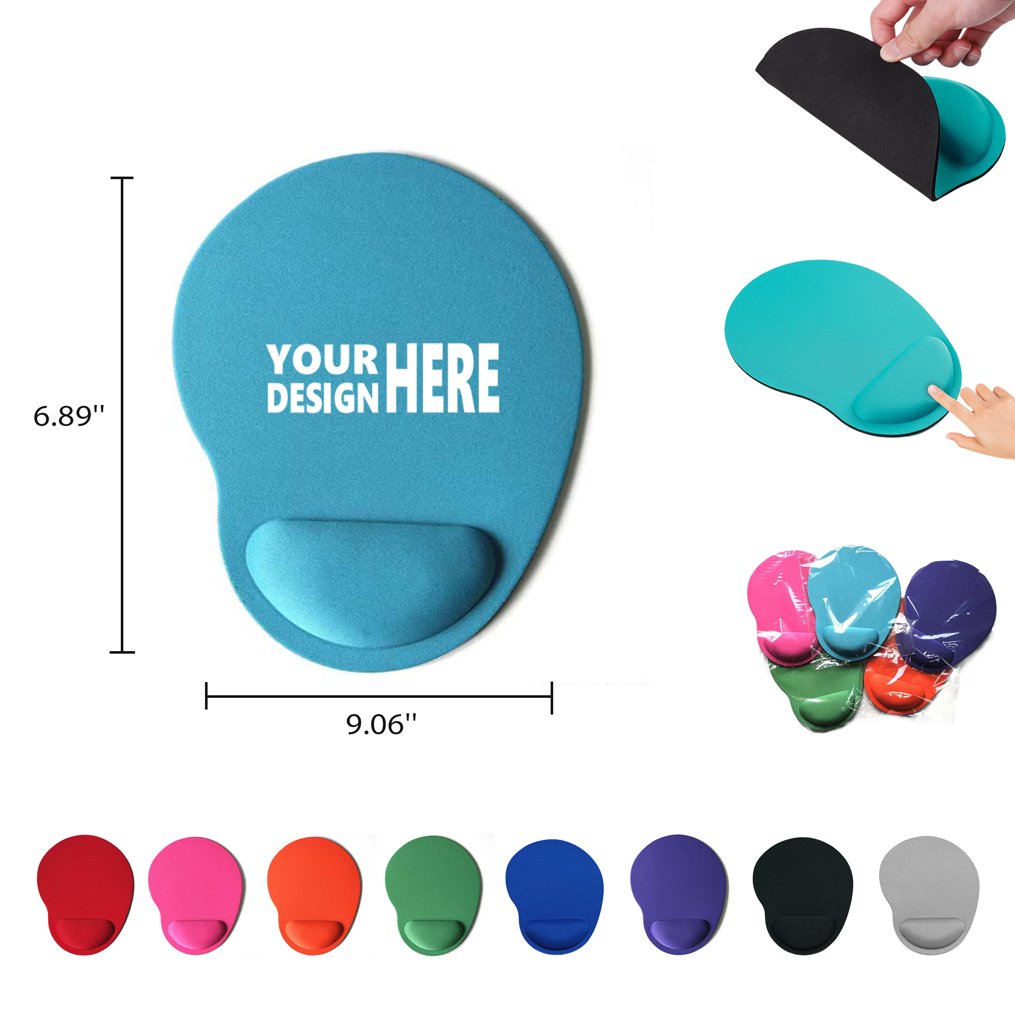 Silicone Ergonomic Non-Slip Office Mousepad 1