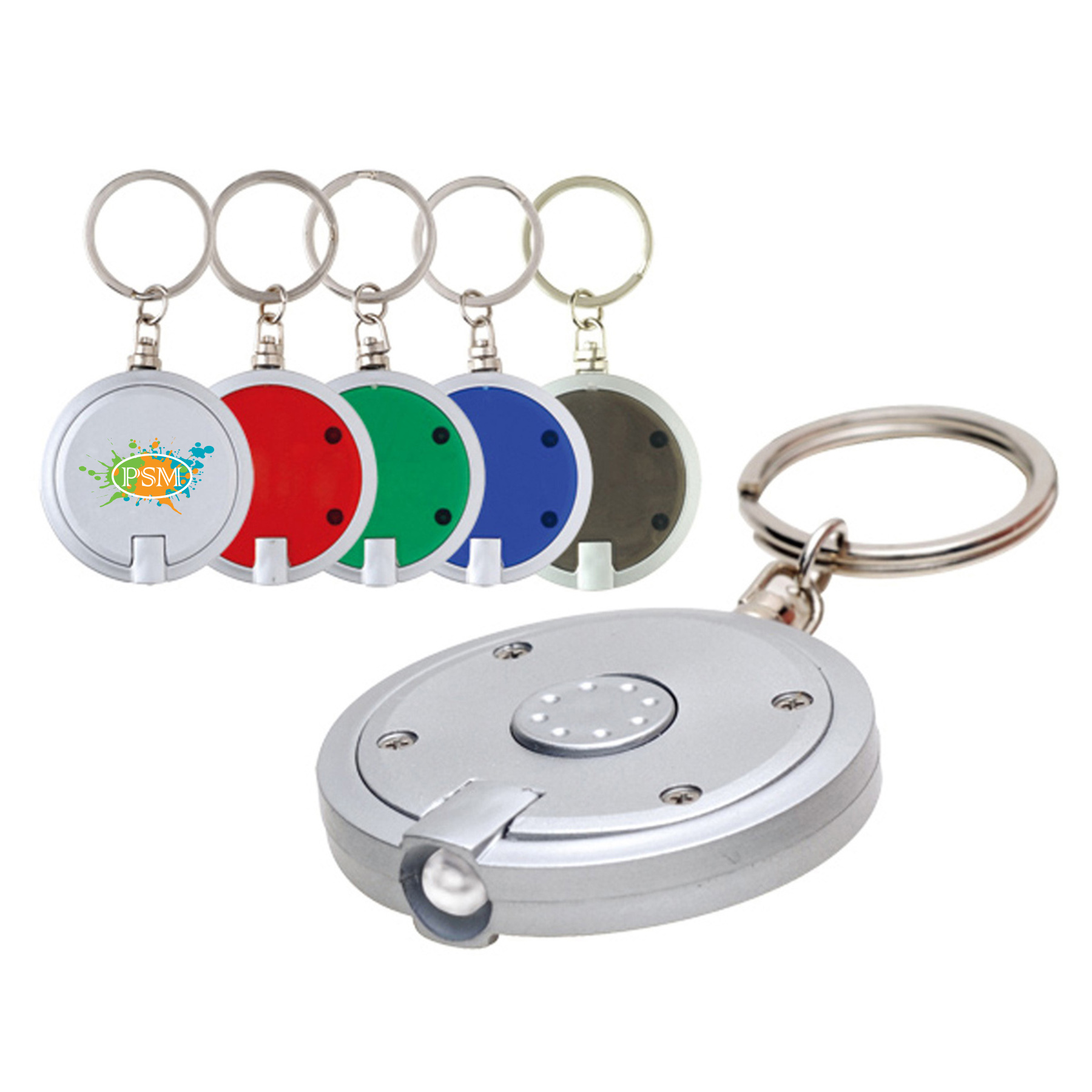 Round LED Light Key Tag (Key Chain, Keychain, Key chains) 3