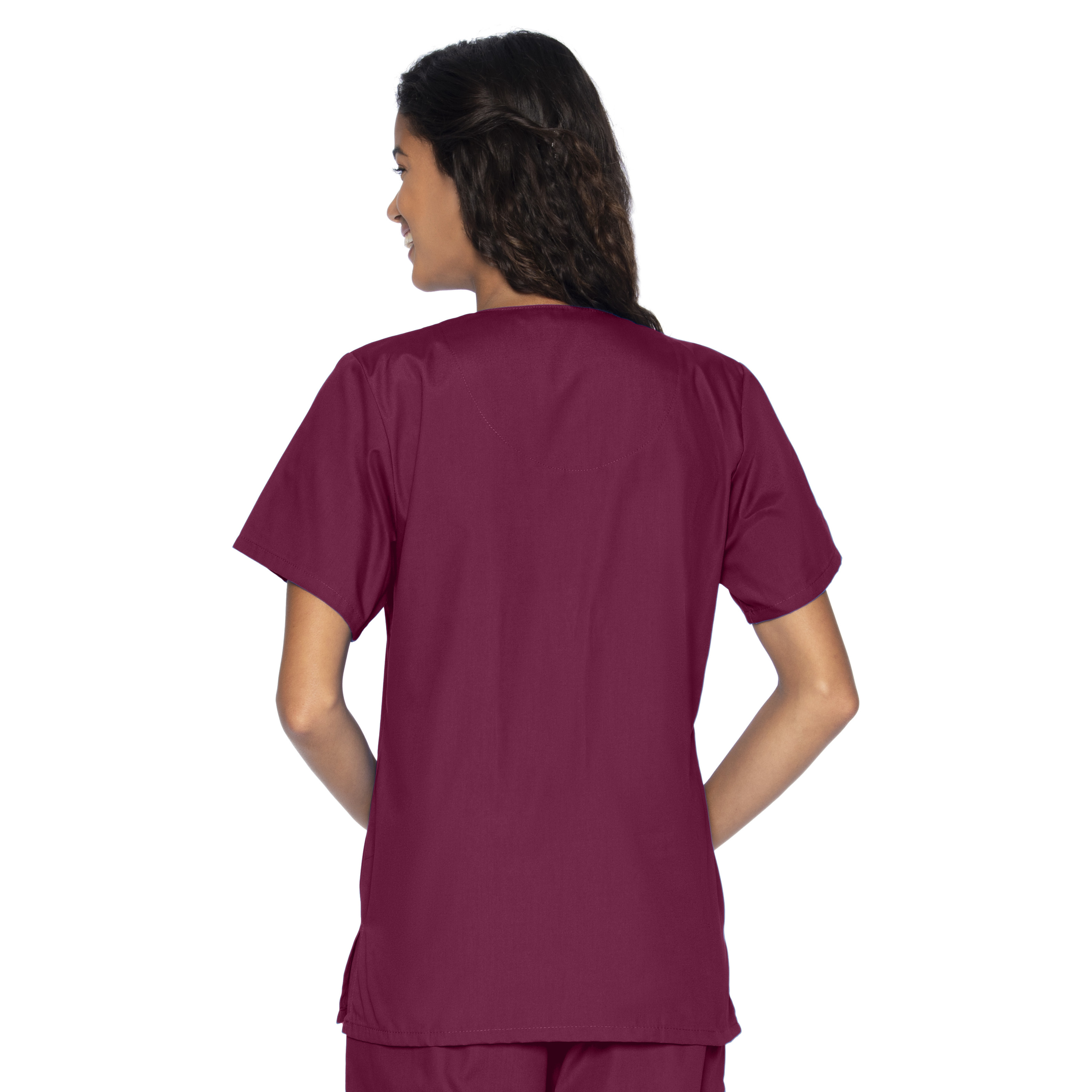 Landau - Essentials - Women's Four-Pocket Snap-Front V-Neck Top 19