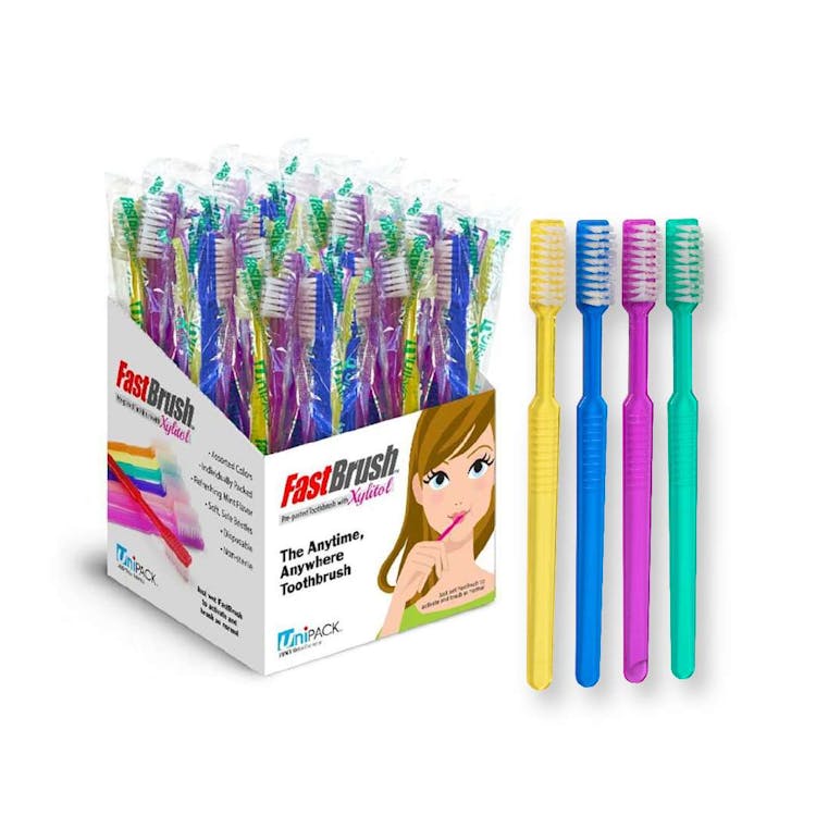 Fast Brush Pre-Pasted Disposable Toothbrush 39 Tufts 1