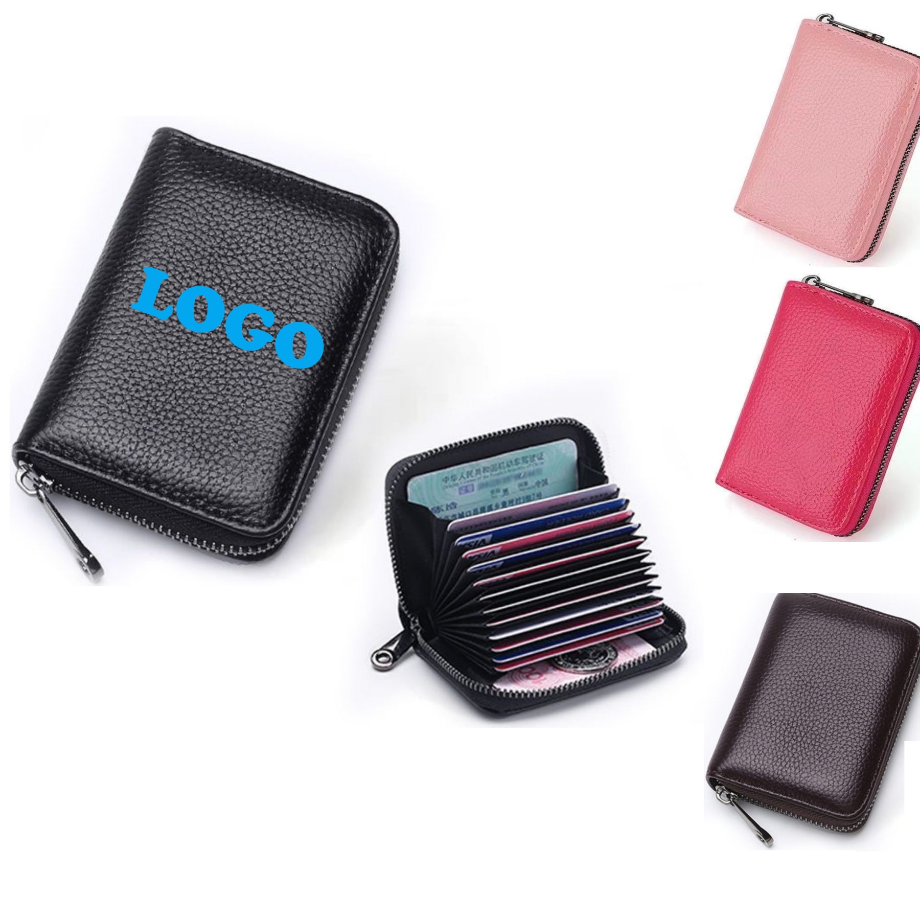 RFID Leather Credit Card Case 1